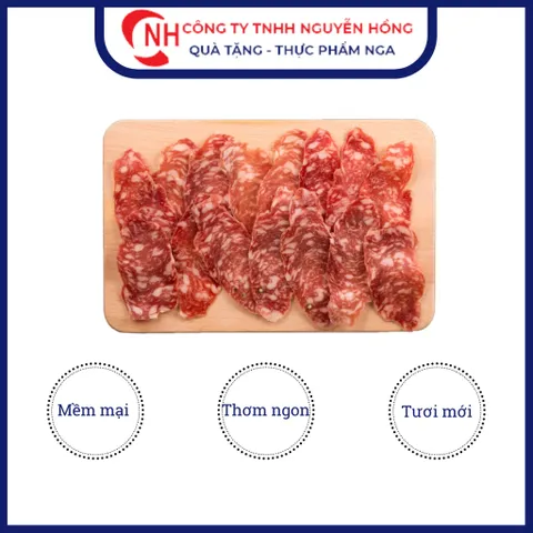 Xúc xích hun khói, Salami Premium ăn liền nhập khẩu trực tiếp từ Nga 300g - Nguyễn Hồng Official