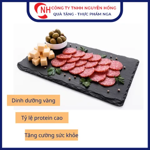 Xúc xích hun khói, Salami Premium ăn liền nhập khẩu trực tiếp từ Nga 300g - Nguyễn Hồng Official
