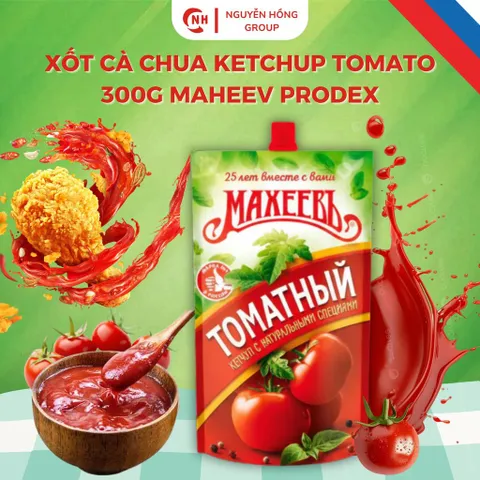 Xốt cà chua Ketchup Tomato 300g Maheev Prodex Nhập Khẩu Nga