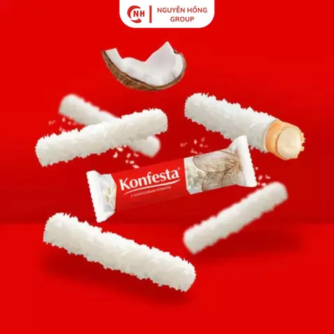 Kẹo nhân kem phủ dừa 150g Konfesta Nhập Khẩu Nga