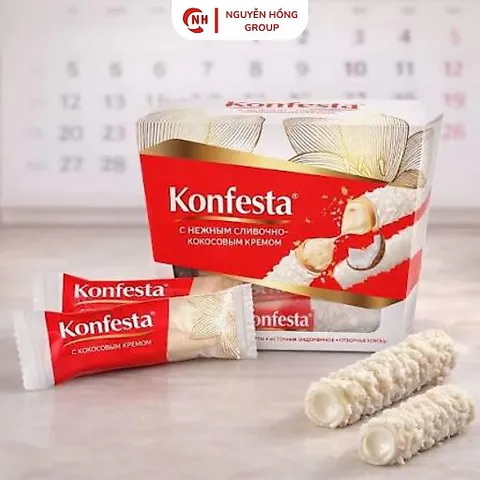 Kẹo nhân kem phủ dừa 150g Konfesta Nhập Khẩu Nga