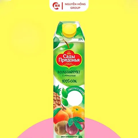 Nước ép trái cây mix trái cây tươi 1L nhập khẩu Nga vị chua ngọt thanh mát đồ uống