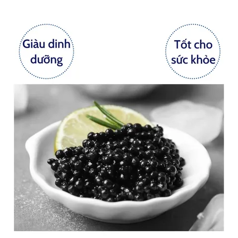 Trứng cá Tầm muối Tsar nhập khẩu chính hãng Nga bổ sung dinh dưỡng sử dụng trực tiếp hộp 100g
