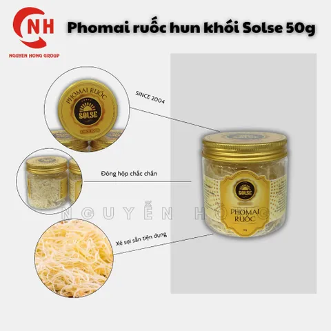 Phô mai hun khói ruốc Solse 50g phomai Nga