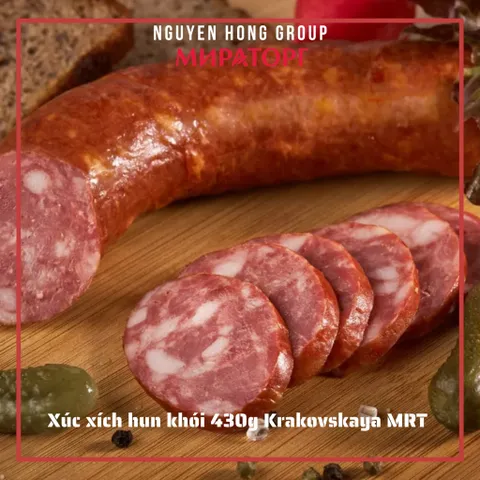 Xúc xích hun khói 430g Krakovskaya Miratorg