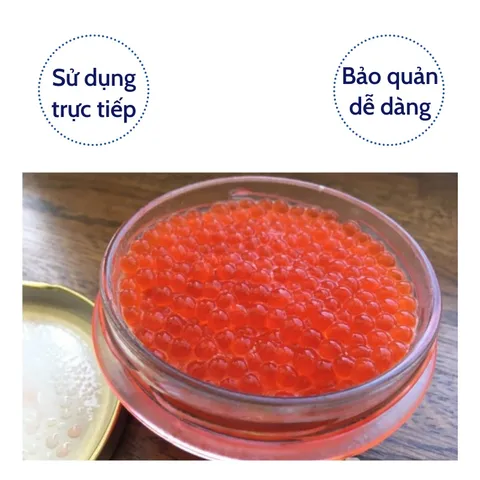 Trứng cá muối chay Vegan nhập khẩu chính hãng Nga giàu dinh dưỡng sử dụng trực tiếp 100g