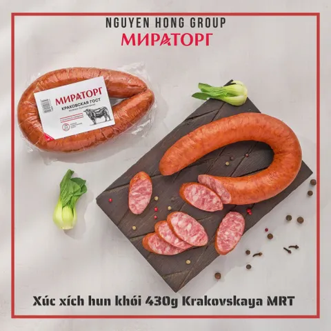 Xúc xích hun khói 430g Krakovskaya Miratorg