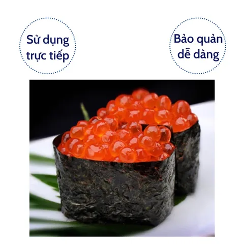 Trứng cá Hồi đỏ nhập khẩu chính hãng từ Nga giàu dinh dưỡng hộp 105g