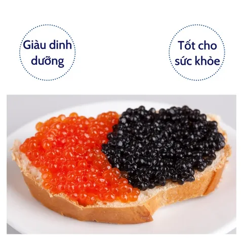 Trứng cá đỏ muối đặc biệt Tsar nhập khẩu chính hãng Nga giàu dinh dưỡng sử dụng trực tiếp hộp 220g