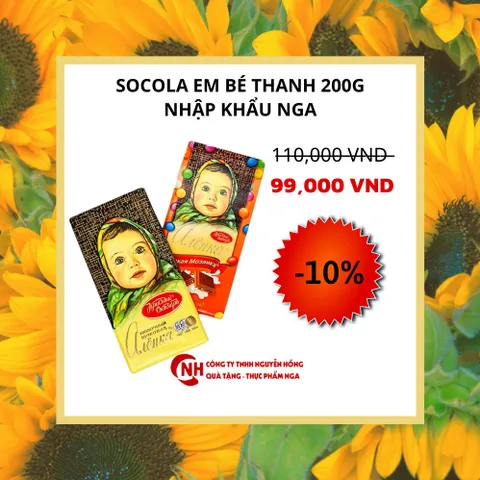 CHOCOLATE ALENKA EM BÉ NHẬP KHẨU NGA