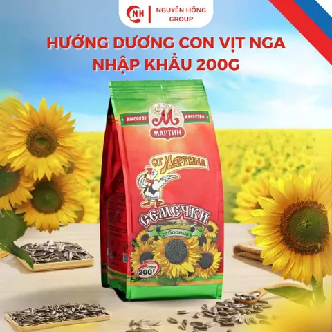 Hạt hướng dương nhập khẩu Nga hiệu Martin thơm ngon chắc mẩy gói (100g-200gr) - Nguyễn Hồng Official