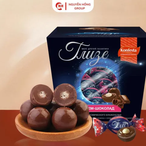 Kẹo phủ socola với nhân kem 150g Konfesta Nhập Khẩu Nga