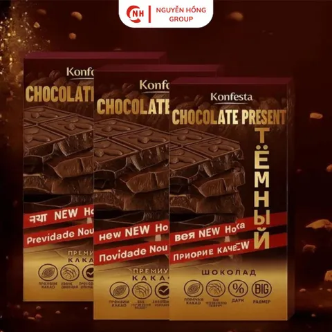 Socola đen 45% cacao 180g Konfesta Nhập Khẩu Nga