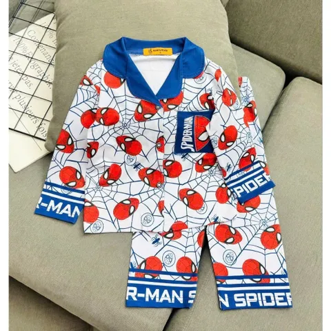 12-45kg A559 Bộ pijama bé trai vải thun lạnh mềm mịn mát họa tiết hoạt hình siêu đẹp