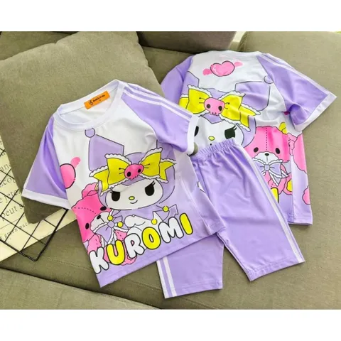 (12-45kg) BỘ THUN LẠNH BÉ GÁI SIZE ĐẠI - ĐỒ BỘ TRẺ EM