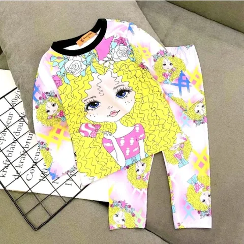 (10-40ký) BỘ DÀI TAY THUN LẠNH 3D BÉ GÁI SIZE ĐẠI - Đồ bộ trẻ em
