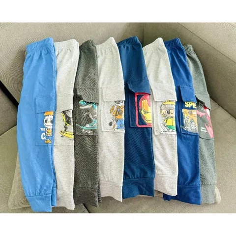 8-40kg H7 Đồ Bộ Dài Tay Bé Trai Size Đại, Sét Quần Áo Thu Đông Bé Trai Vải Thun Cotton in Hoạt Hình Hot Trend