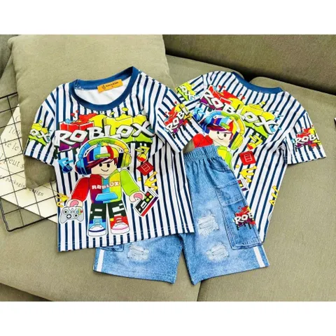 11-45kg A668 BỘ THUN LẠNH 3D BÉ TRAI SIÊU CƯNG- ĐỒ BỘ TRẺ EM
