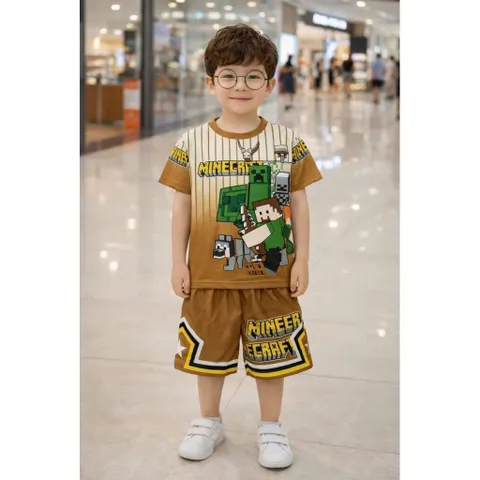11-45kg A668 BỘ THUN LẠNH 3D BÉ TRAI SIÊU CƯNG- ĐỒ BỘ TRẺ EM
