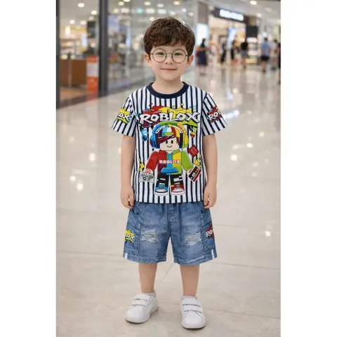 11-45kg A668 BỘ THUN LẠNH 3D BÉ TRAI SIÊU CƯNG- ĐỒ BỘ TRẺ EM