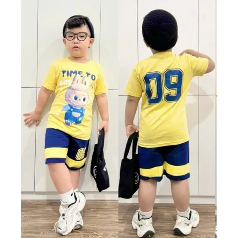 Đồ Bộ Cho Bé Trai Size Đại 11-40kg, Sét Quần Áo Cho Bé Trai Vải Thun Cotton in Hoạt Hình Hot Trend