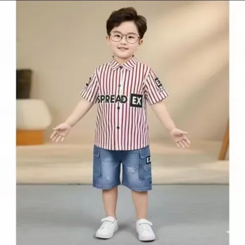 11-45kg A580 Bộ thun lạnh bé trai size đại dáng thể thao - Đồ bộ trẻ em