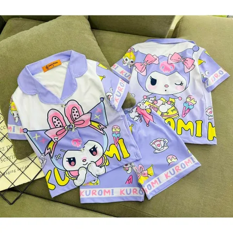 Đồ Bộ Bé Gái Size Đại 11-42kg, Bộ Pijama Bé Gái Thun Lạnh in Hoạt Hình Dễ Thương