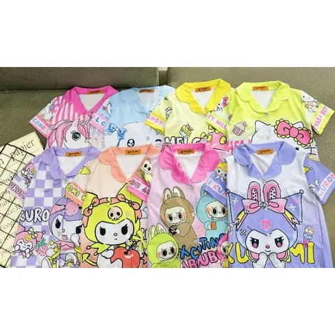Đồ Bộ Bé Gái Size Đại 11-42kg, Bộ Pijama Bé Gái Thun Lạnh in Hoạt Hình Dễ Thương