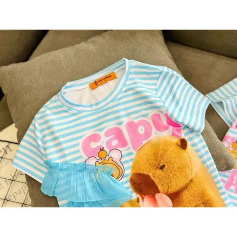 Váy bé gái size đại 12-42 kg, Đầm suông thun lạnh phối voan siêu mịn cho bé gái