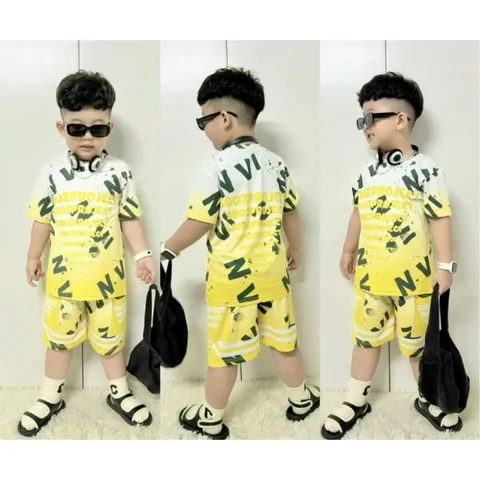 [10-42ký] Bộ thun lạnh bé trai size đại dáng thể thao - Đồ bộ trẻ em