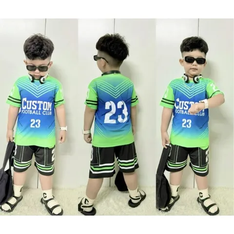 [10-42ký] Bộ thun lạnh bé trai size đại dáng thể thao - Đồ bộ trẻ em