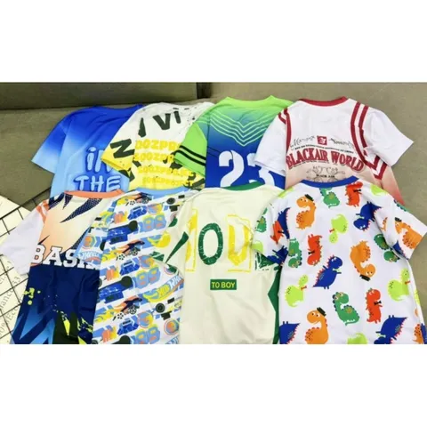 [10-42ký] Bộ thun lạnh bé trai size đại dáng thể thao - Đồ bộ trẻ em