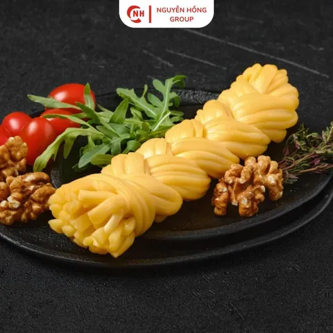 Combo 5 phô mai dây 100g xé sợi hun khói vị mặn Solse Nga snack food ăn vặt cheese