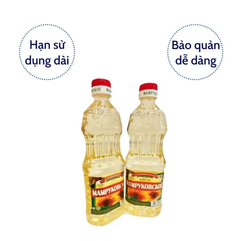 Dầu ăn hướng dương Mamruko Nga nhập khẩu chính hãng