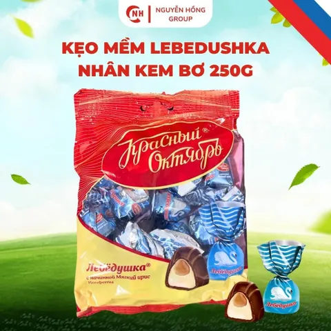 Kẹo socola mềm lebedushka nhân kem bơ nhập khẩu Nga snack chocolate thơm ngon ăn vặt