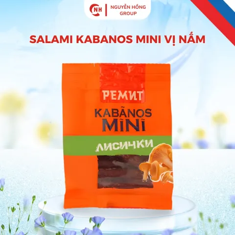 Salami kabanos mini 25g vị nấm ăn vặt thức ăn thơm ngon