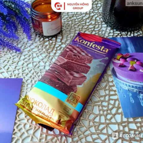 Kẹo Socola sữa 90g Konfesta Nhập Khẩu Nga Ăn Vặt