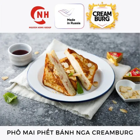 Phô mai phết bánh Creamburg Viola 190g nhập khẩu Nga phomai cheese