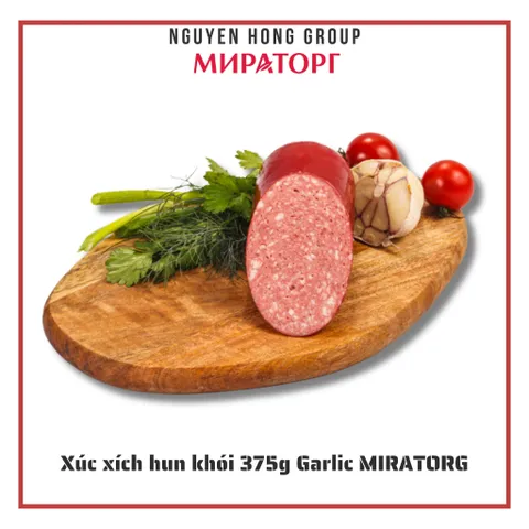 Xúc xích hun khói 375g Garlic Miratorg