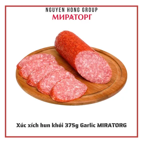 Xúc xích hun khói 375g Garlic Miratorg