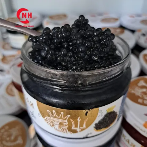 Trứng cá đen đóng hộp 220g nhập khẩu Nga thơm ngon ăn liền với sushi, salad Food Snack