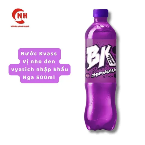 Nước Kvass Vyatich vị nho đen 500ML Nhập Khẩu Từ Nga đặc sản thơm ngon