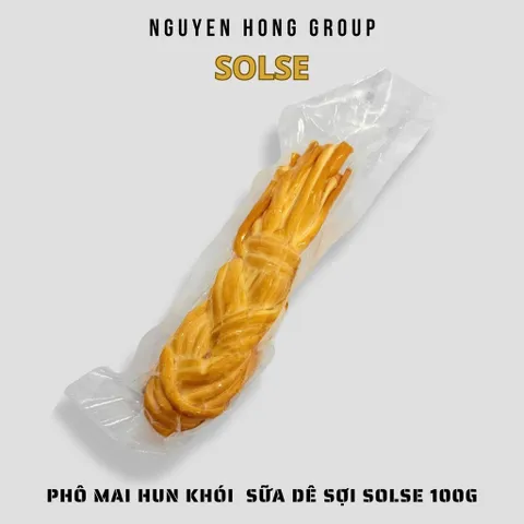 Phô mai hun khói mặn sữa dê sợi SOLSE 100g phomai ăn vặt xé sợi cheeze
