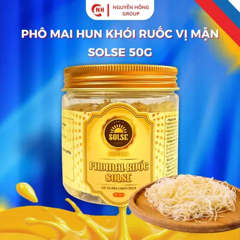Phô mai ruốc xông khói Nga SOLSE 50g - thơm ngon - ăn vặt
