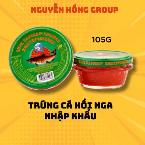 Combo 2 hộp trứng cá Nga ăn liền 105g nhập khẩu chính hãng Food ăn vặt food Food Ăn Vặt