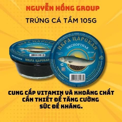 Combo 2 hộp trứng cá Nga ăn liền 105g nhập khẩu chính hãng Food ăn vặt food Food Ăn Vặt