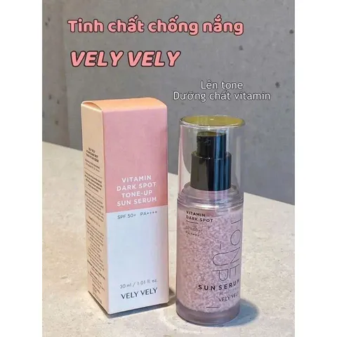 SERUM CHỐNG NẮNG NÂNG TÔNG MỜ THÂM SẠM DẠNG VIÊN NANG VELY VELY SPF50+/PA++++