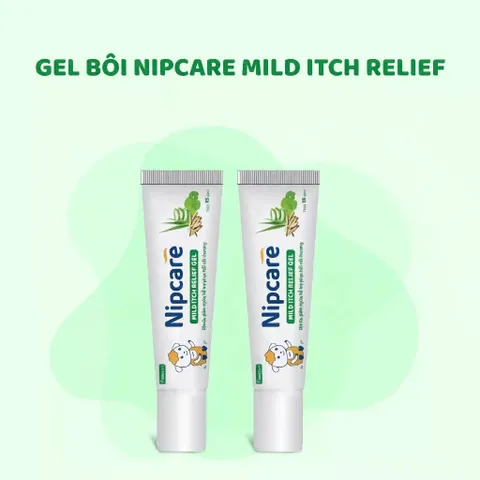 Gel bôi Nipcare Mild Itch Relief 15g - giảm ngứa, dịu da cho bé khi muỗi đốt, chàm sữa, hăm