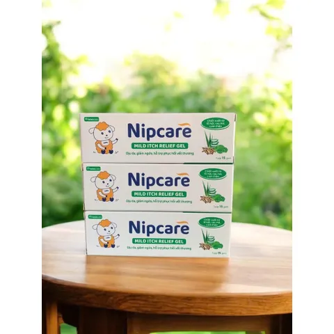 Gel bôi Nipcare Mild Itch Relief 15g - giảm ngứa, dịu da cho bé khi muỗi đốt, chàm sữa, hăm