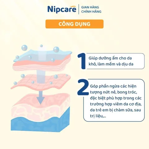 Kem dưỡng ẩm Nipcare Novocare 100g - dưỡng ẩm cho da khô, làm mềm và dịu da cho bé
